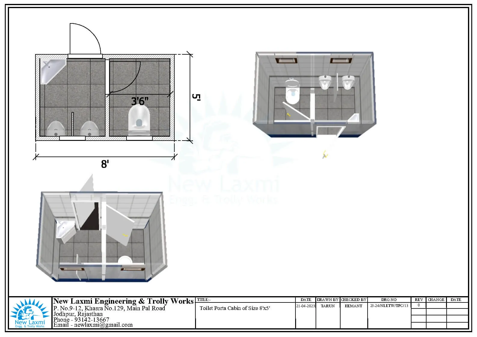 Office Cabin Layout